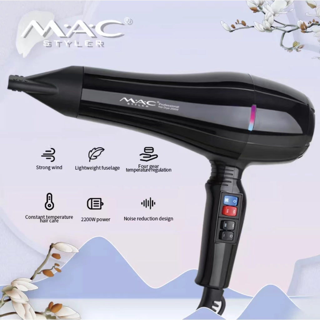 MAC Styler Professional Salon Hair dryer Mac Blower MC 6688 2500W