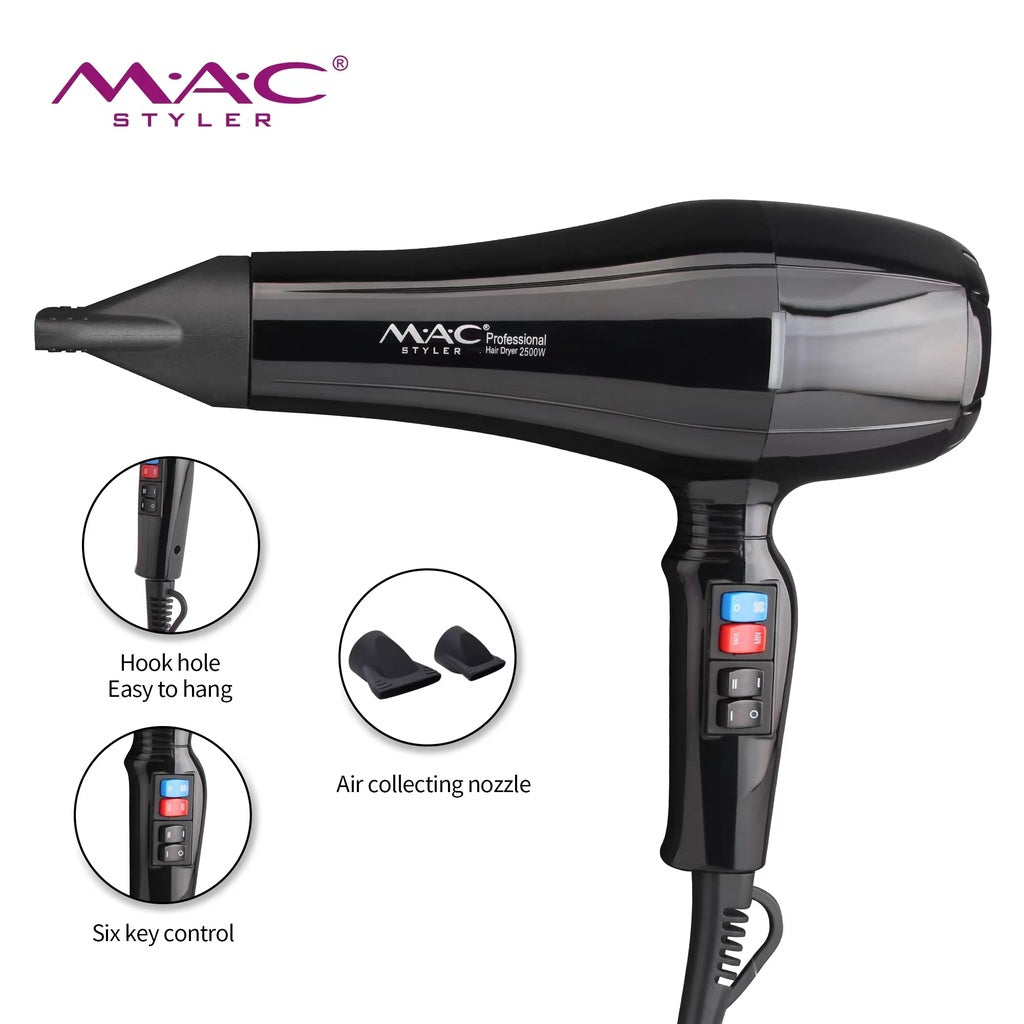 MAC Styler Professional Salon Hair dryer Mac Blower MC 6688 2500W